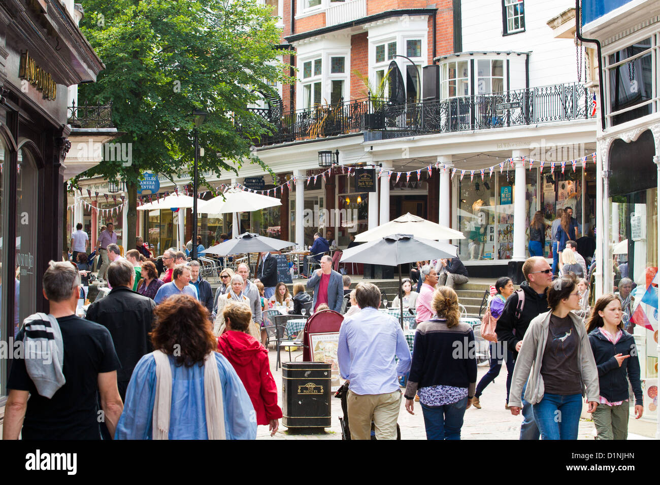 Les Pantiles, Royal Tunbridge Wells Banque D'Images