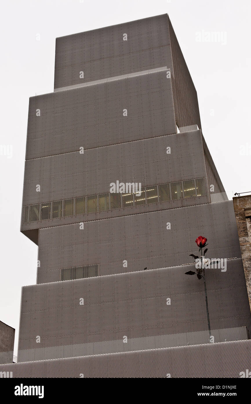 Le nouveau musée d'Art Contemporain, Bowery, à New York, consacrée exclusivement à l'art contemporain Banque D'Images