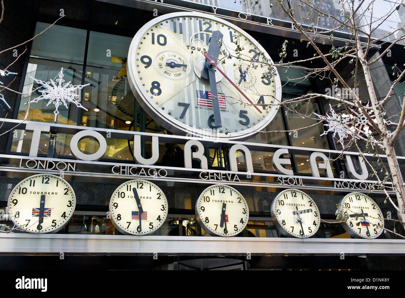 Tourneau, plus grand distributeur de montres de luxe en Etats-unis, Manhattan, New York City Banque D'Images