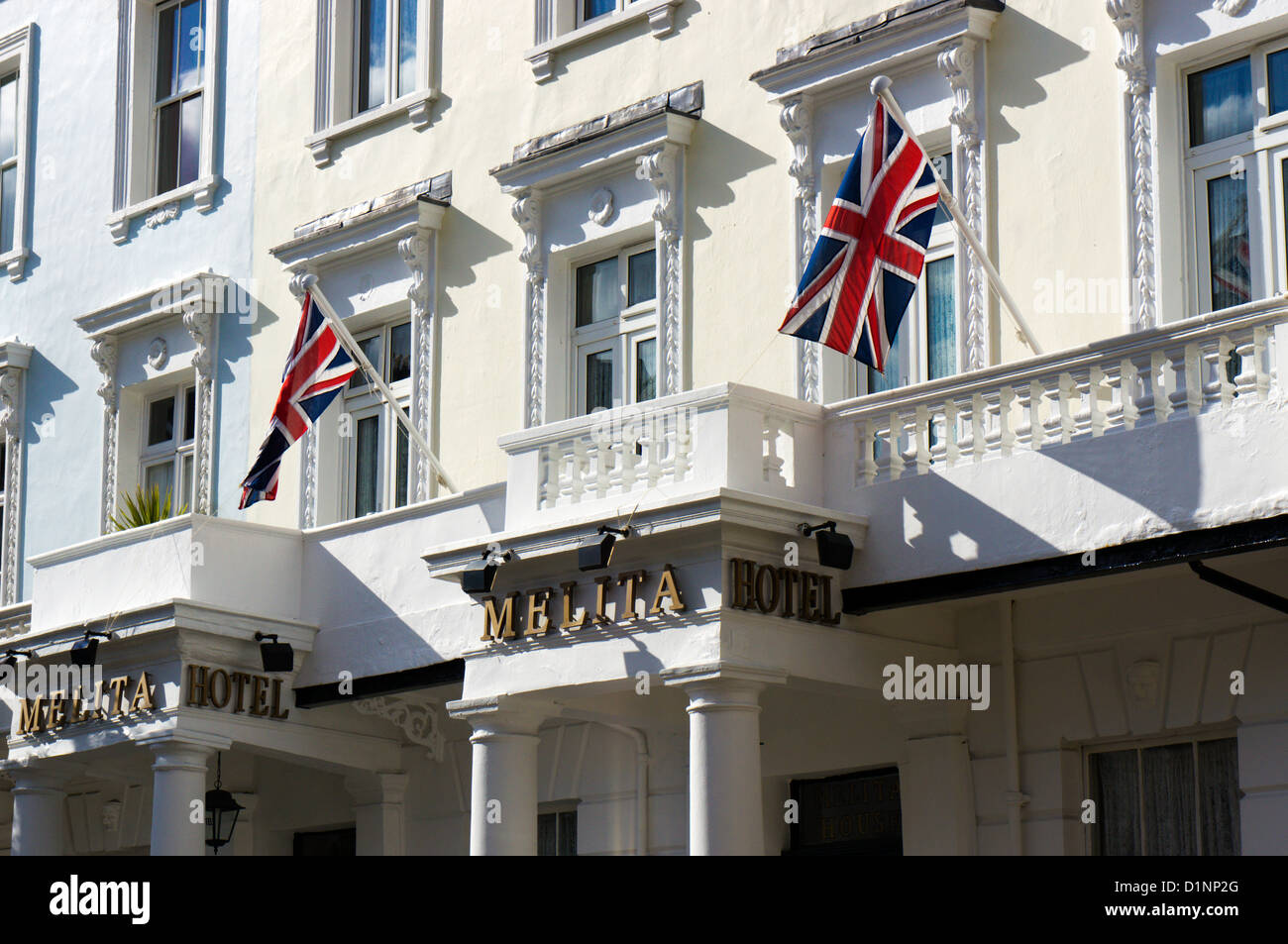 Un hôtel sur Belgravia, Londres Banque D'Images