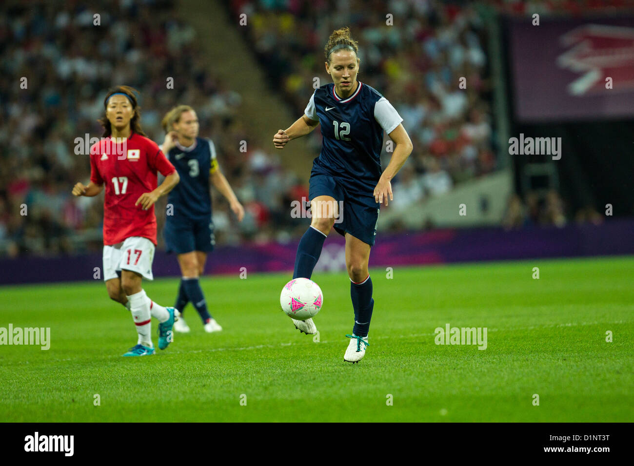 Lauren Cheney (USA)-12, USA remporte l'or sur le Japon en femmes Football (soccer) aux Jeux Olympiques d'été, Londres 2012 Banque D'Images
