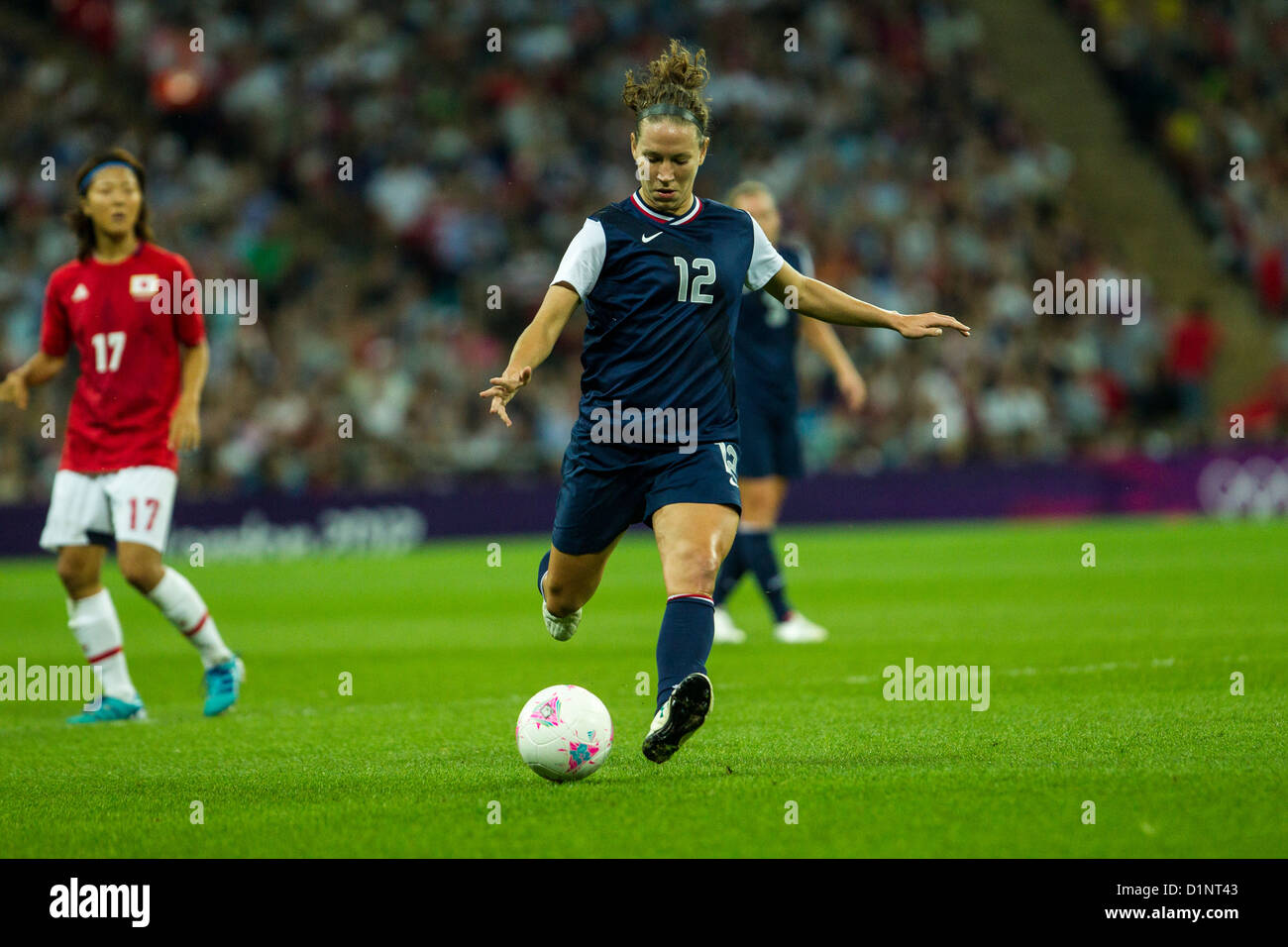 Lauren Cheney (USA)-12, USA remporte l'or sur le Japon en femmes Football (soccer) aux Jeux Olympiques d'été, Londres 2012 Banque D'Images