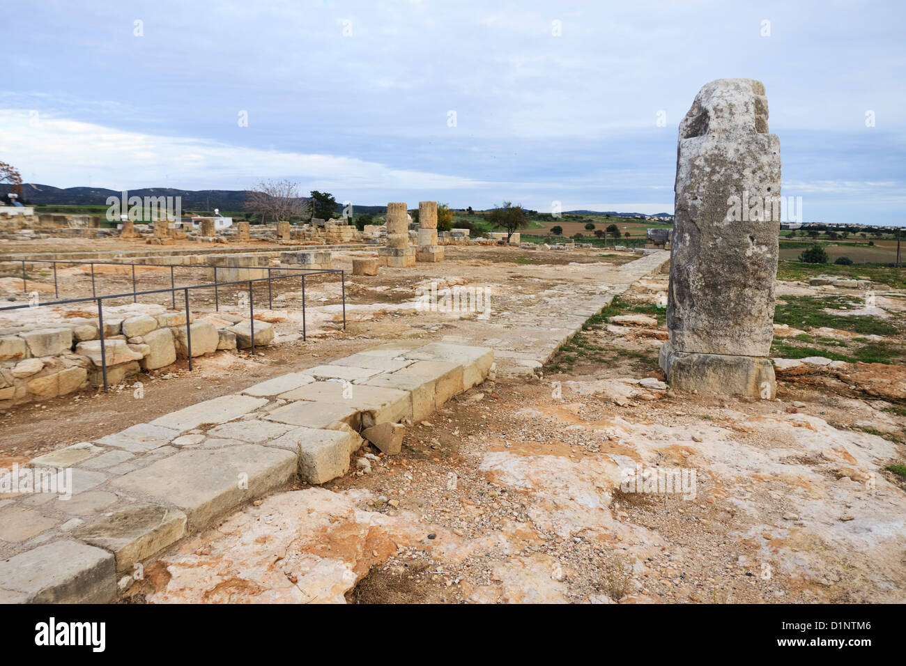 Fonctionne à l'ancien sanctuaire d'Aphrodite, région de Paphos, Chypre Banque D'Images