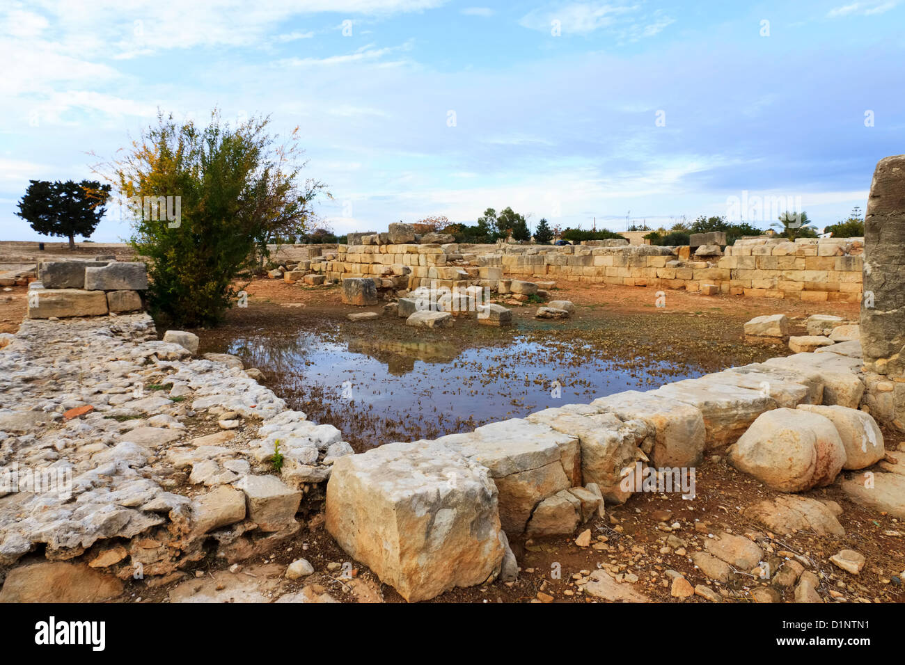 Ruines de l'ancien sanctuaire d'Aphrodite, région de Paphos, Chypre Banque D'Images