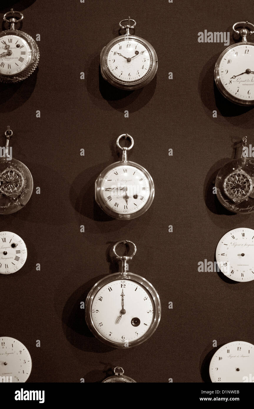 Montres de poche Vintage Banque D'Images