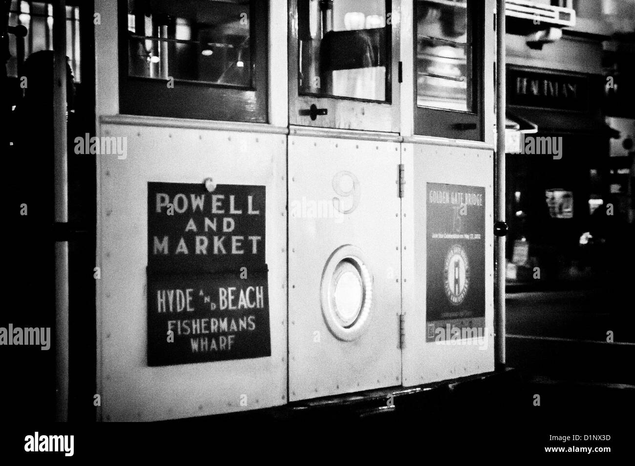 Téléphérique de Powell et Market, San Francisco, Californie Banque D'Images