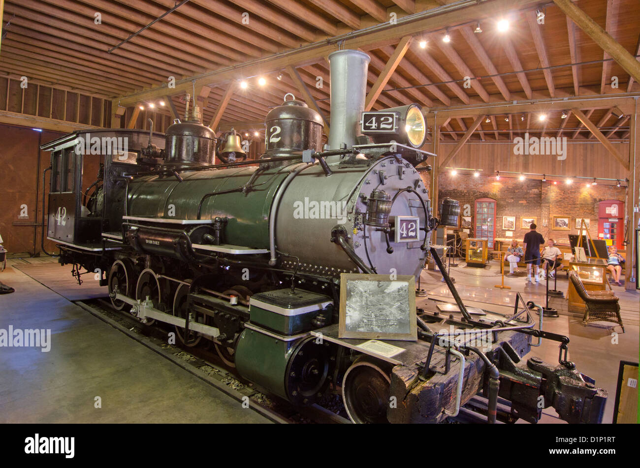 Colorado Durango historique avec son célèbre musée du chemin de fer et des trains Banque D'Images