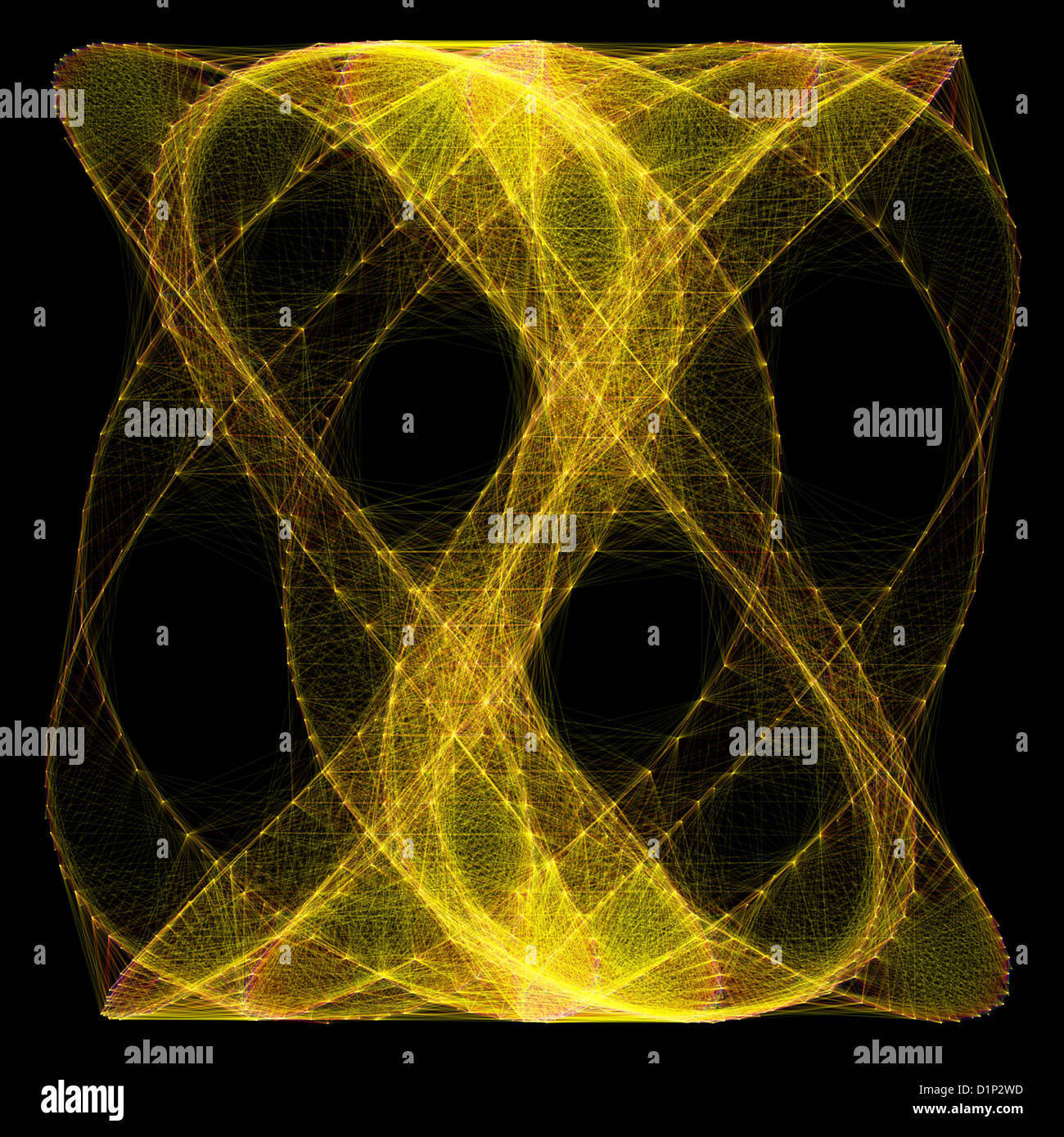 Figure Lissajous, artwork Banque D'Images
