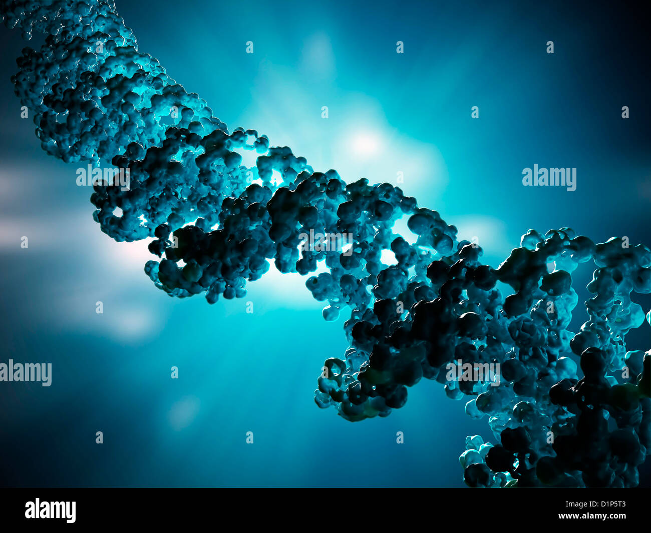 Molécule d'ADN, artwork Banque D'Images