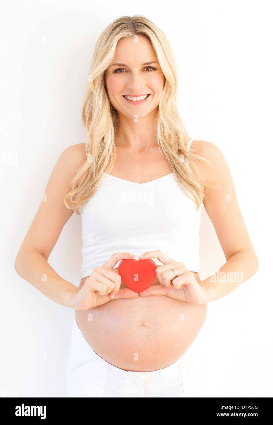 Happy pregnant woman Banque D'Images