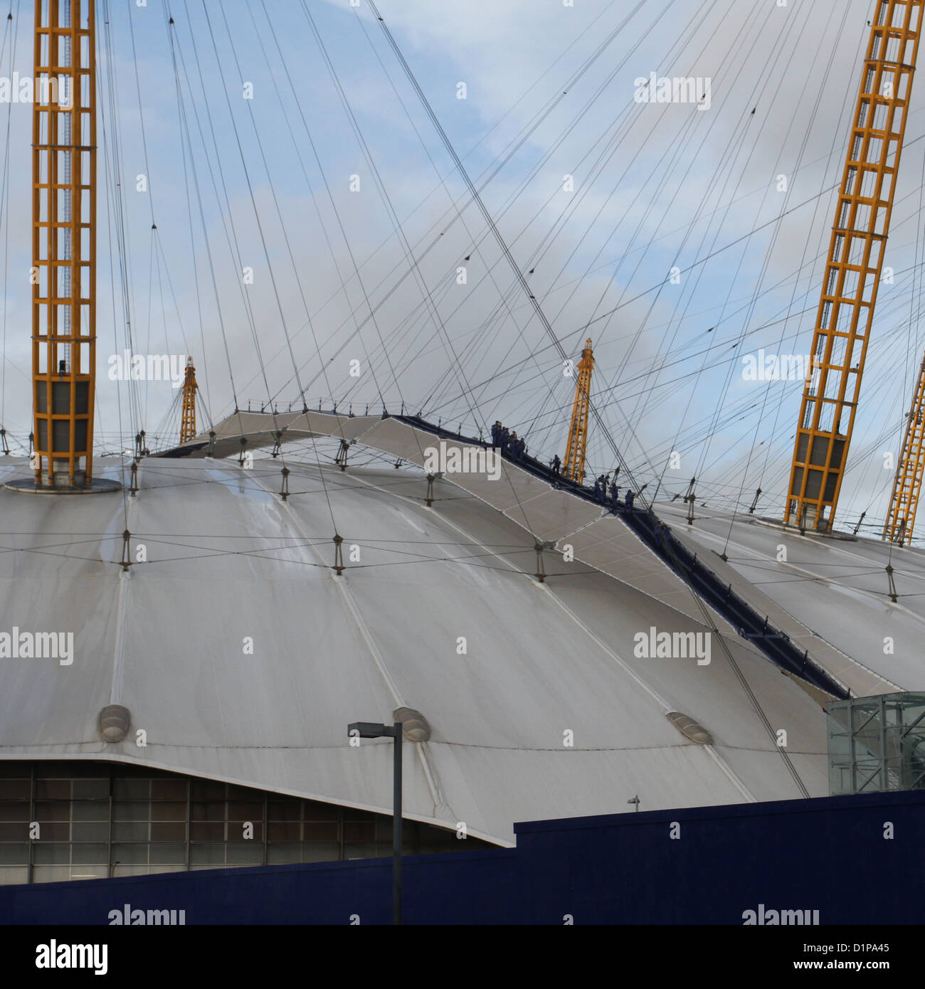 Visiteurs sur O2 Roofwalk à l'O2 depuis décembre 2012 de Londres Banque D'Images