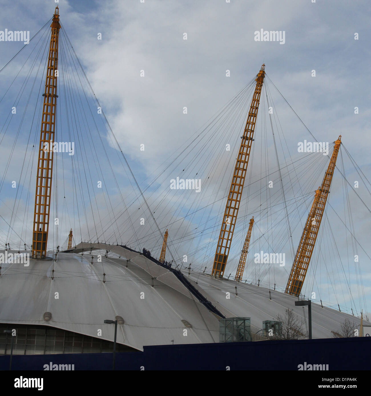 Visiteurs sur O2 Roofwalk à l'O2 depuis décembre 2012 de Londres Banque D'Images