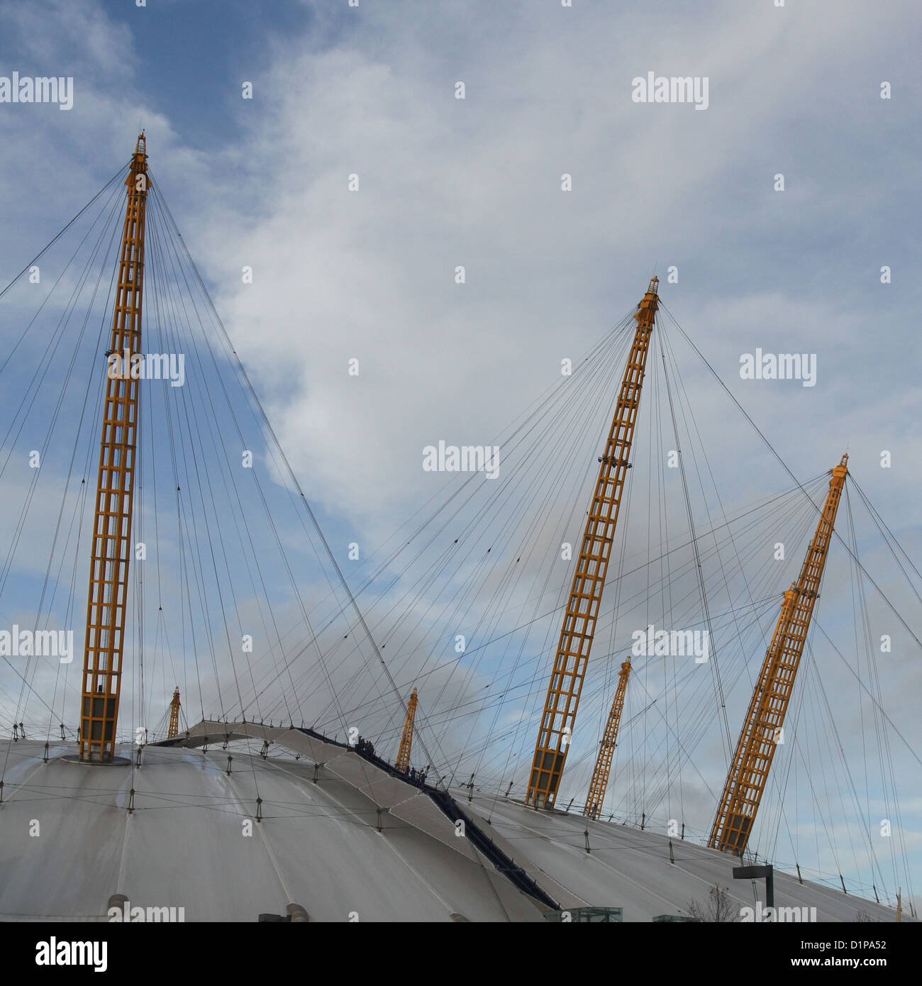 Visiteurs sur O2 Roofwalk à l'O2 depuis décembre 2012 de Londres Banque D'Images