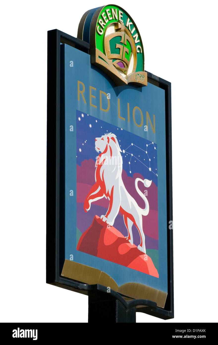Red Lion Public House Sign Banque D'Images