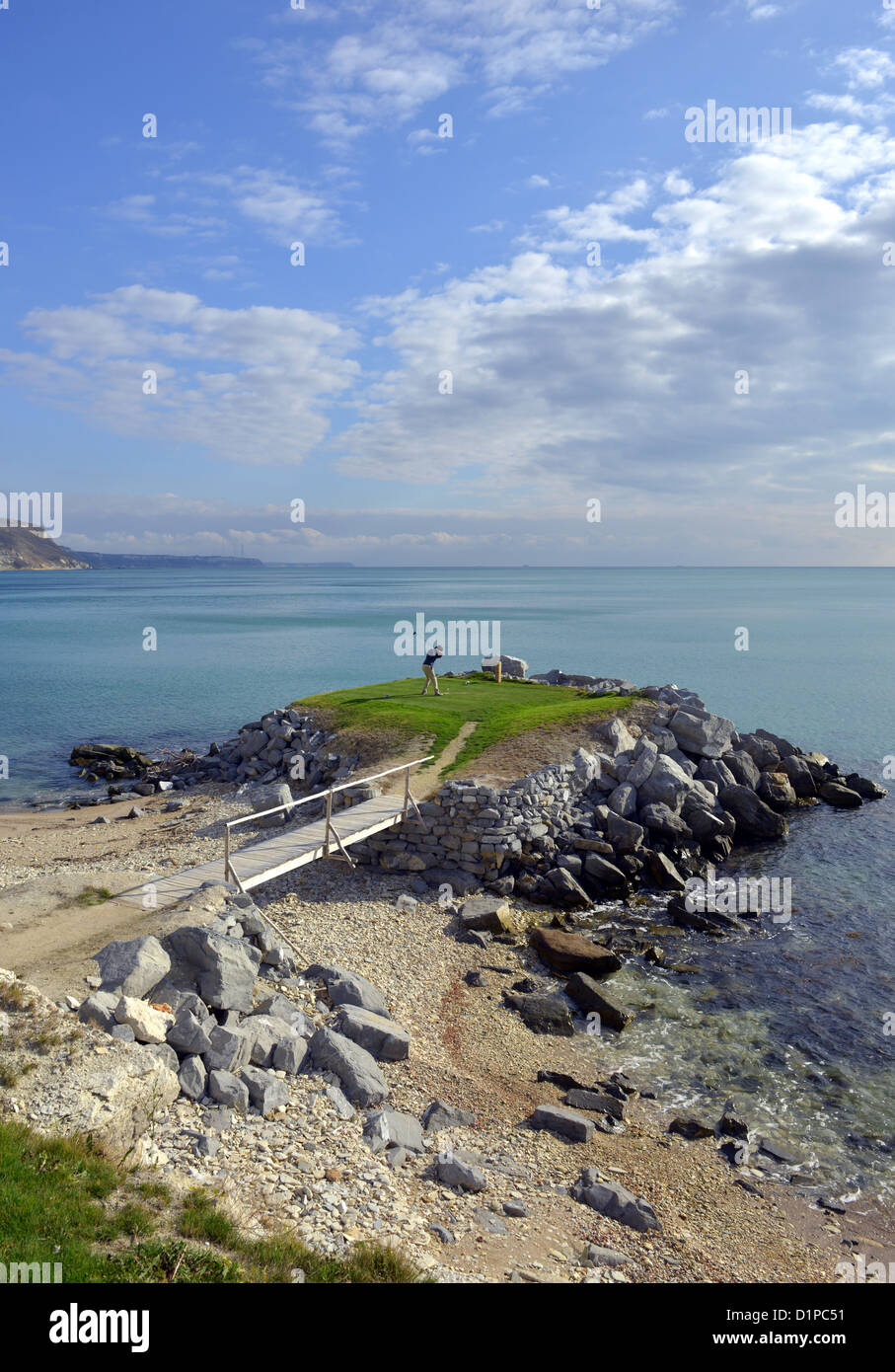 Thracian Cliffs Golf Course, Kavarna, Bulgarie Banque D'Images