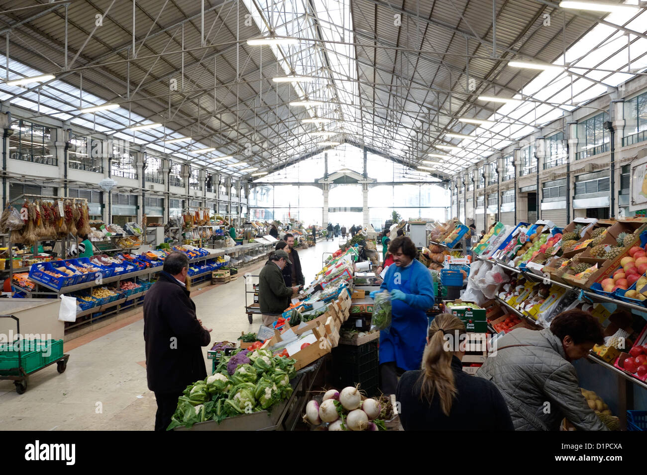 Lisbonne Portugal food market Mercado da Ribeira Banque D'Images