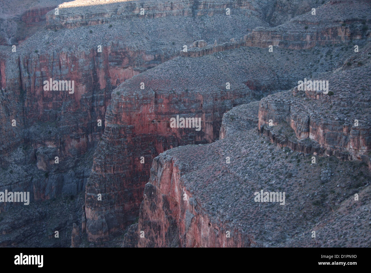 Grand canyon west arizona montagnes red rock cliff indienne Colorado river Banque D'Images