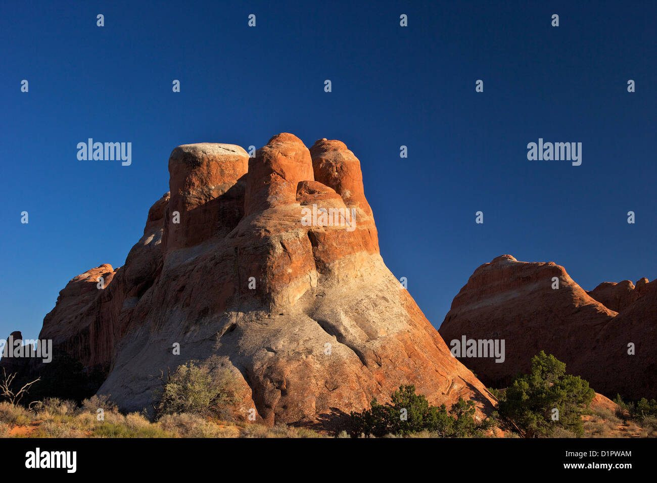 Rock formation, Devils Garden Trailhead, Arches National Park, Moab, Utah, USA Banque D'Images