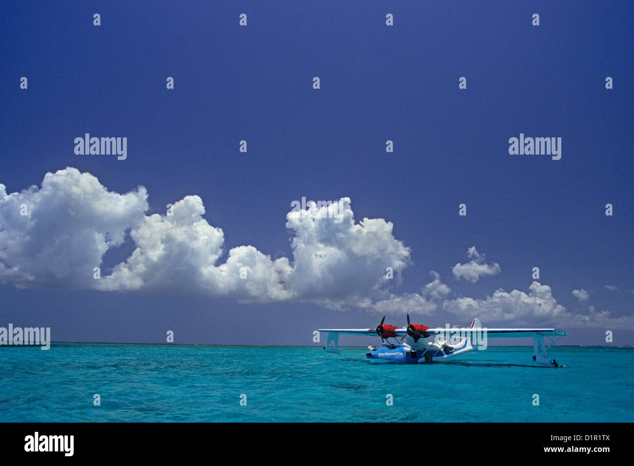 Les îles Caïmans, Grand Cayman, Catalina PBY-5A de l'aquaplanage. Banque D'Images