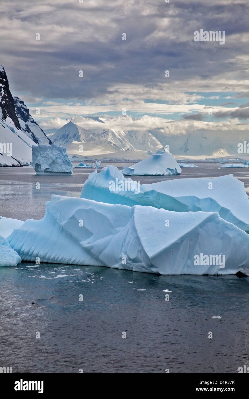 Le détroit de Gerlache, Iceberg, Péninsule Antarctique Banque D'Images