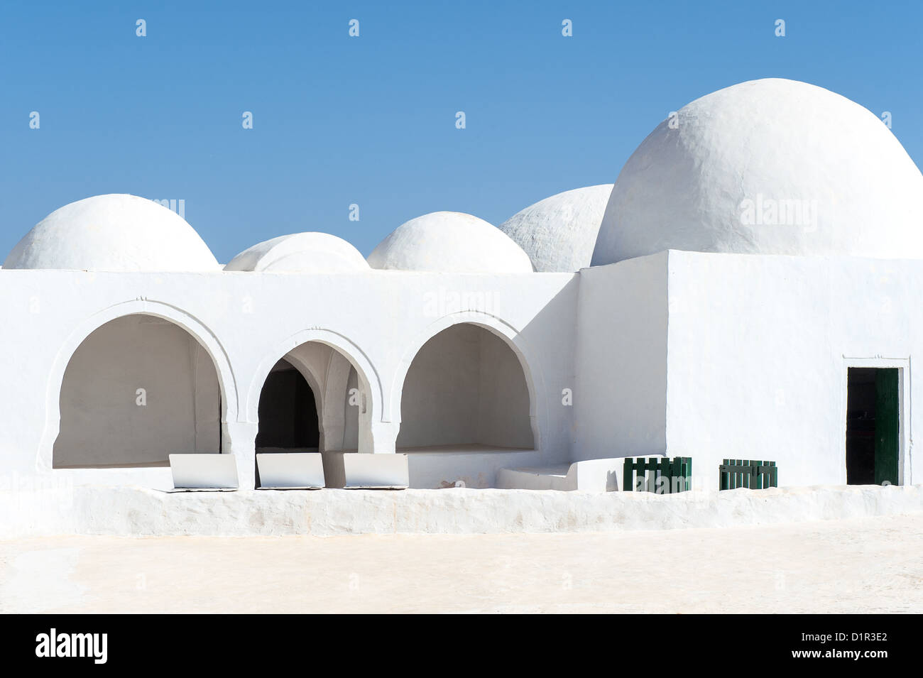 Au sud de la Tunisie, Djerba, l'ancienne mosquée Loon Fadh Banque D'Images