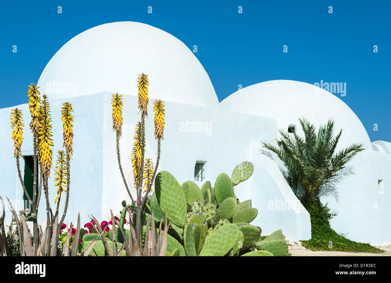 Au sud de la Tunisie, Djerba, l'ancienne mosquée Loon Fadh Banque D'Images