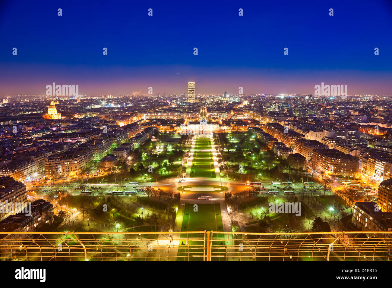 Vue de la tour Eiffel, Paris, France. Banque D'Images