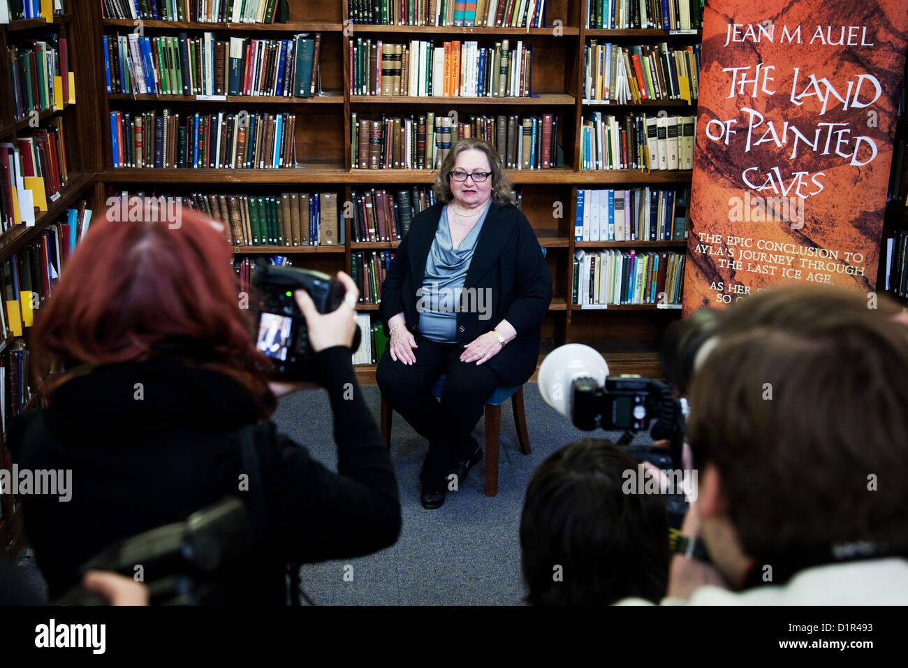 L'écrivain Jean M. Auel. Auteur de la série Les enfants de la Terre, une série de 6 livres, le dernier publié le 29 mars 2011. Banque D'Images