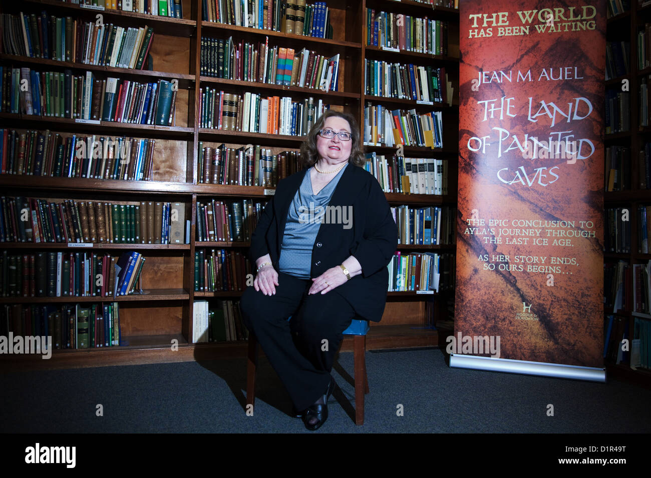 L'écrivain Jean M. Auel. Auteur de la série Les enfants de la Terre, une série de 6 livres, le dernier publié le 29 mars 2011. Banque D'Images