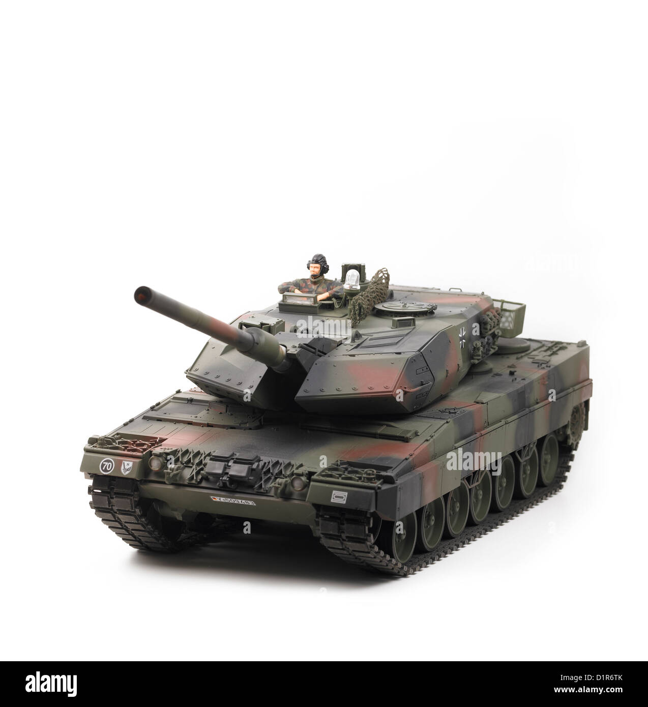 Bundeswehr Leopard 2A6 char de combat principal dans l'Otan camouflage Banque D'Images