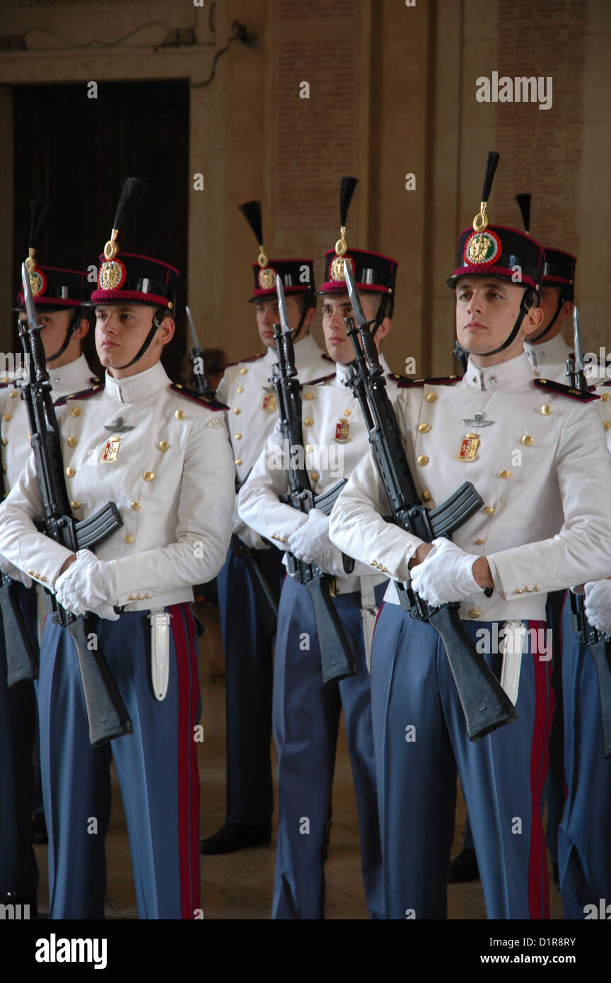 Modena, Italie, les soldats à l'Académie Militaire Banque D'Images