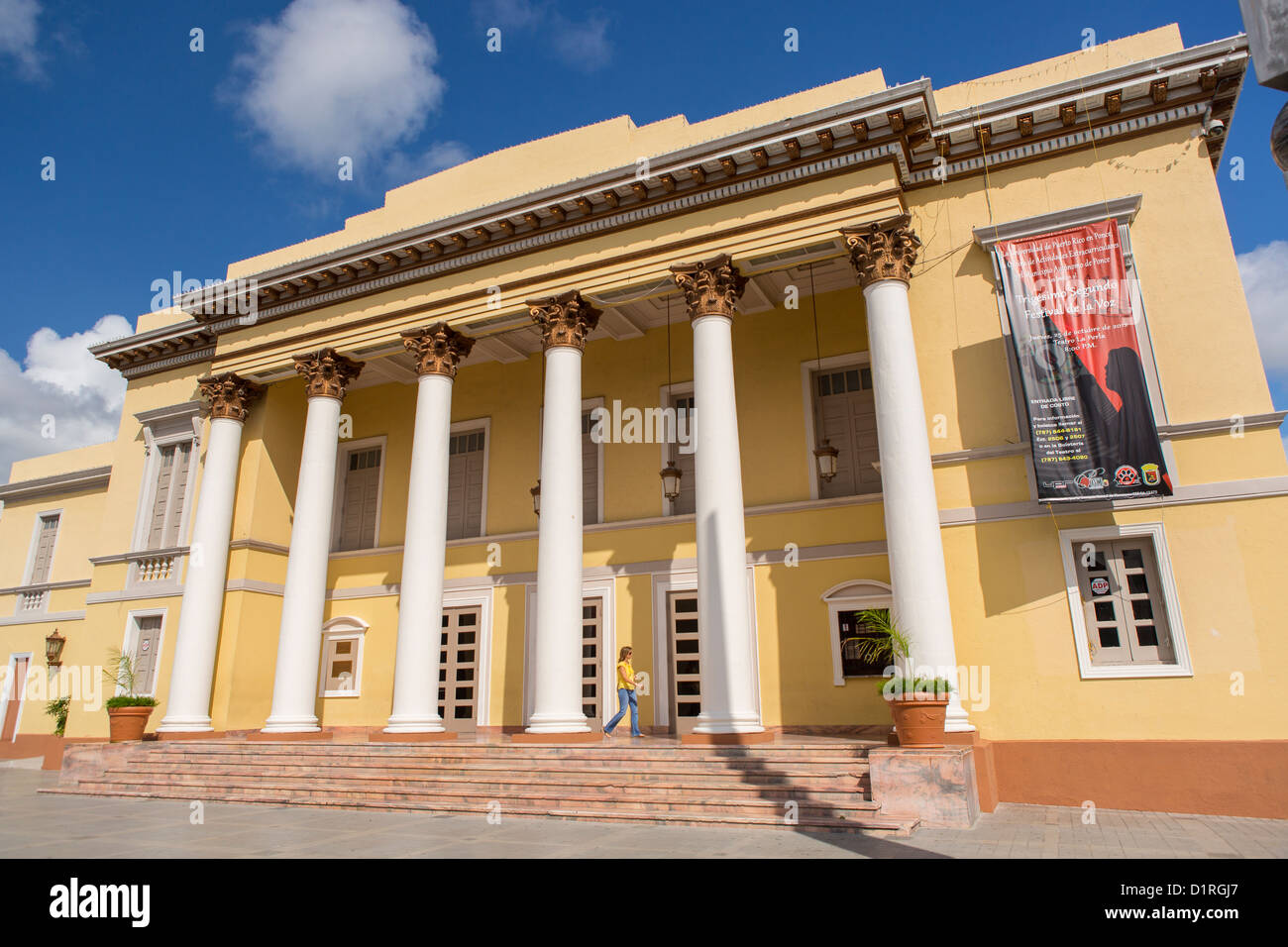 PONCE, PUERTO RICO - Teatro La Perla, théâtre historique. Banque D'Images