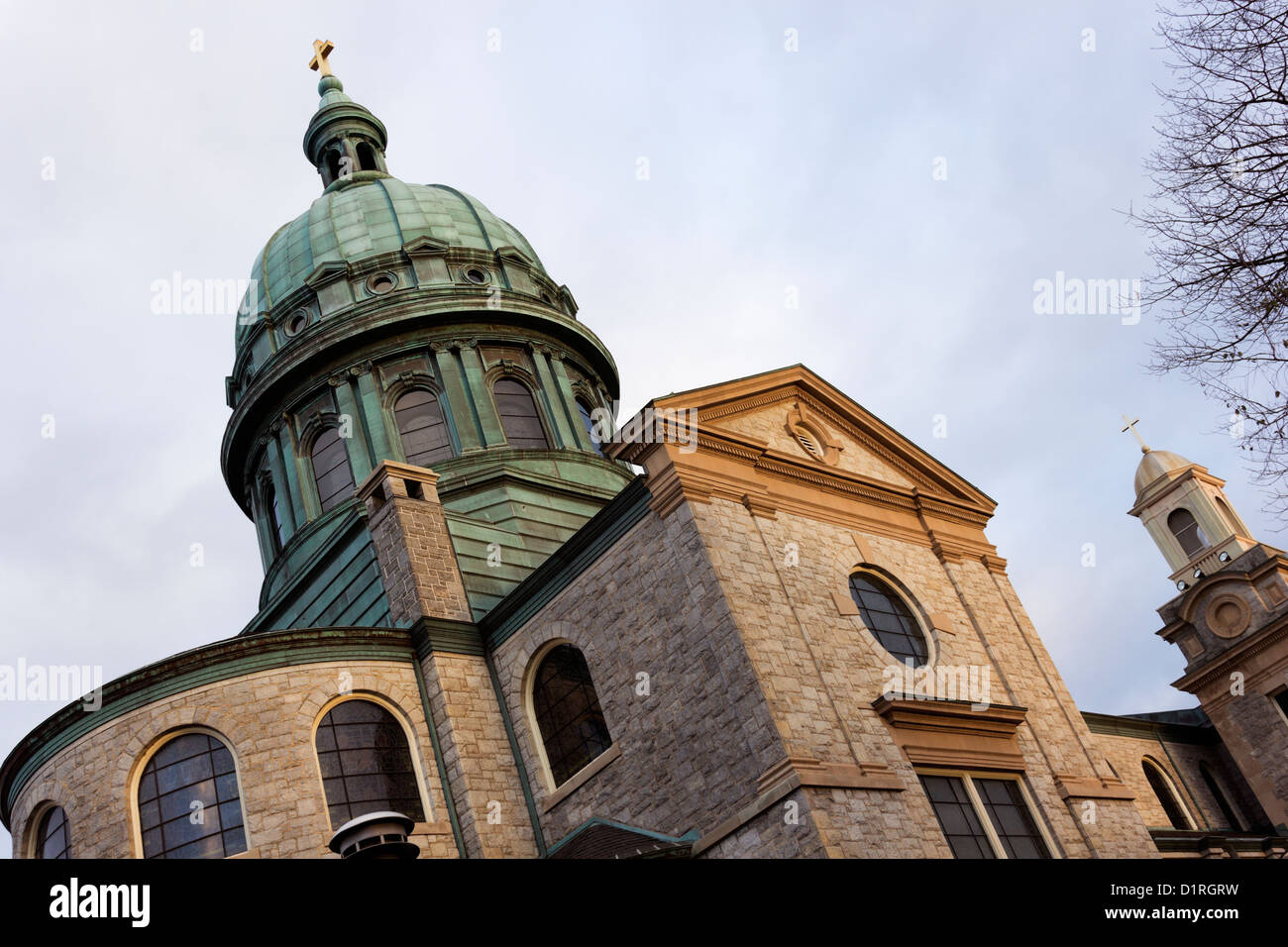 Église au centre de Harrisburg, Pennsylvanie Banque D'Images