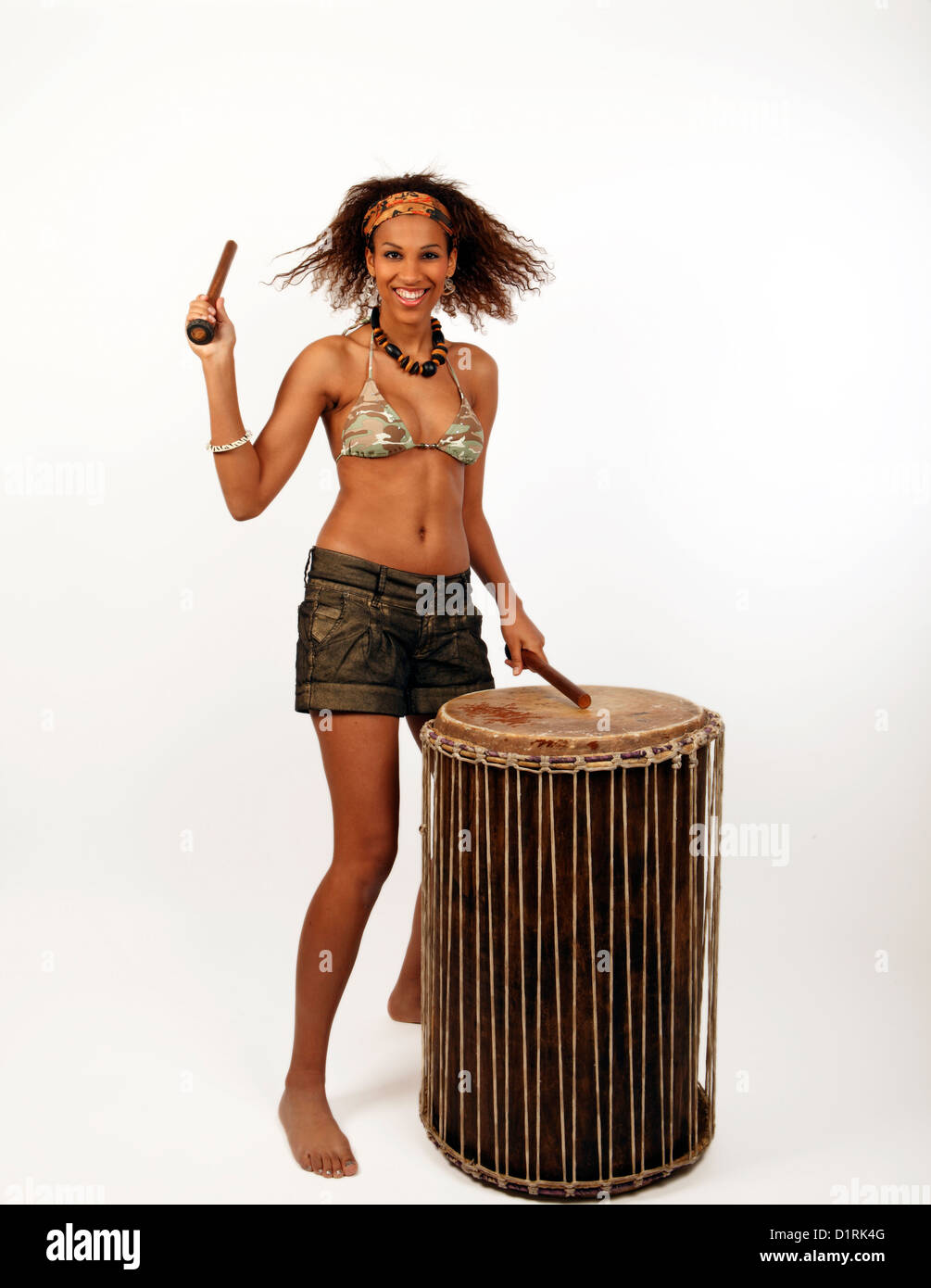 Batteur, Festival tambour doum doum africains Banque D'Images