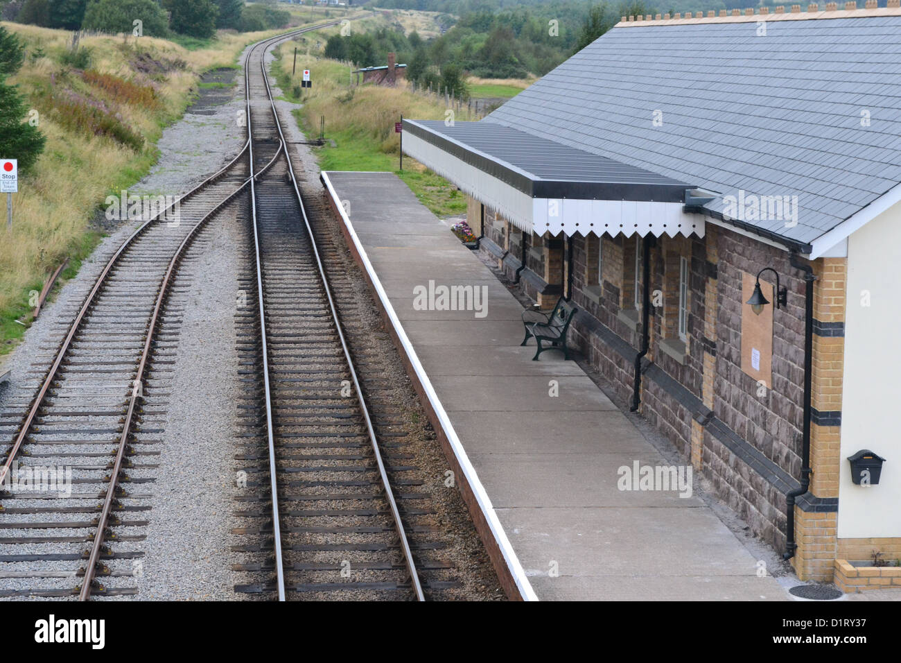 Ancienne gare ferroviaire de blaenavon a récemment été remanié Banque D'Images