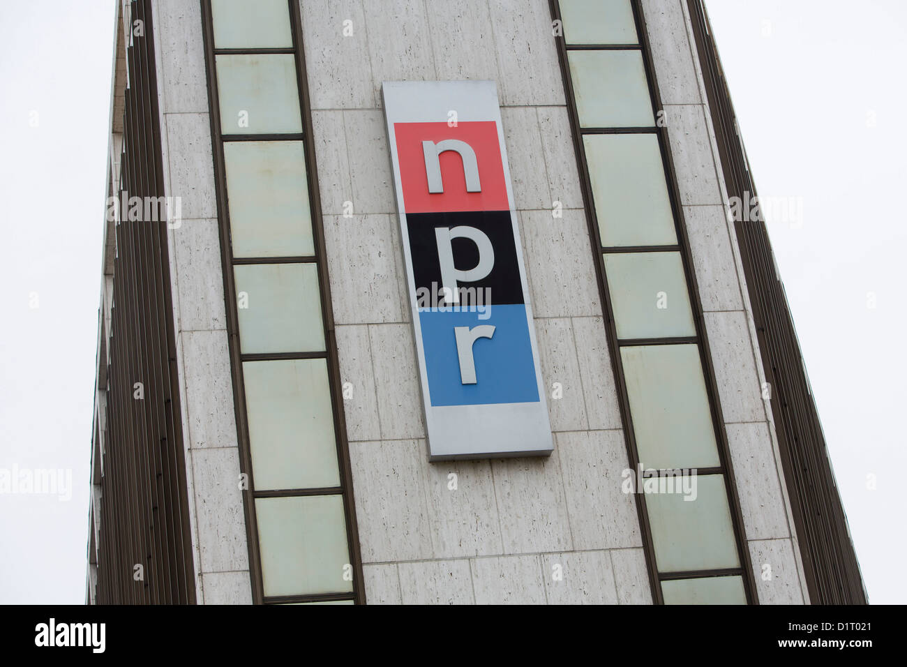 Le siège de la National Public Radio (NPR). Banque D'Images