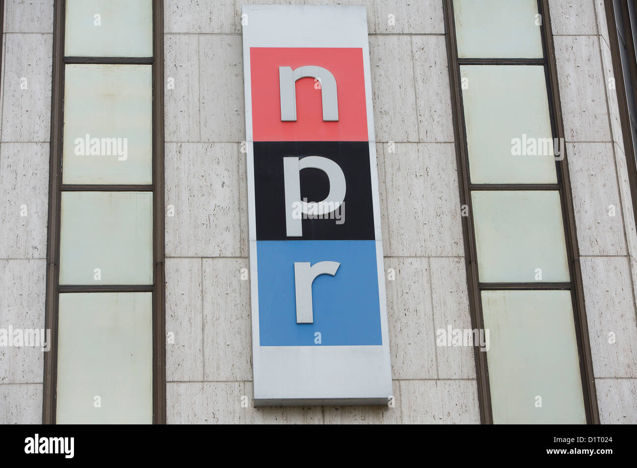 Le siège de la National Public Radio (NPR). Banque D'Images