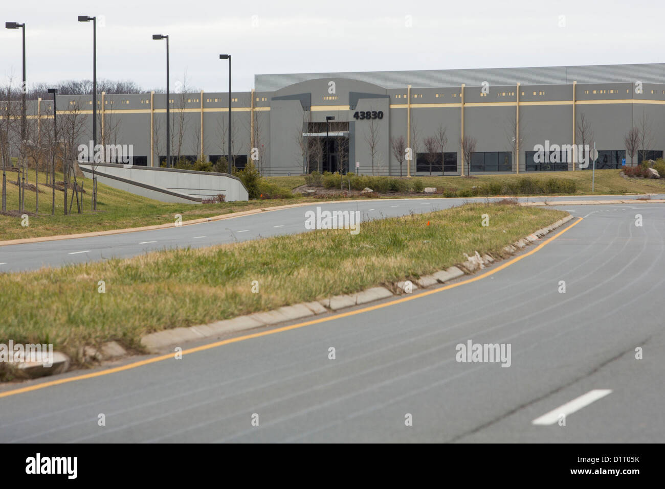 Un centre de données complexe où Amazon.com est connu pour louer des locaux à Ashburn, en Virginie. Banque D'Images