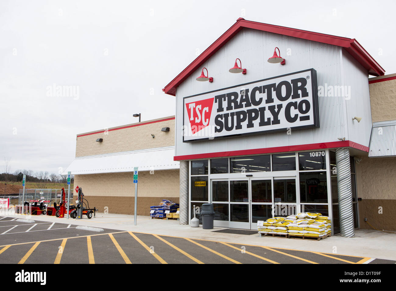Un tracteur Supply Company store. Banque D'Images