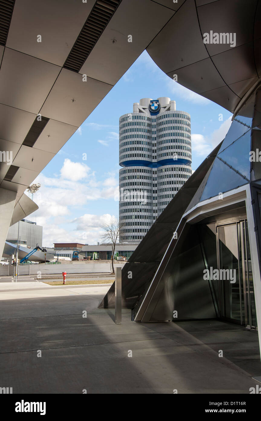 Bmw Welt à Munich, Bavière, Allemagne Banque D'Images