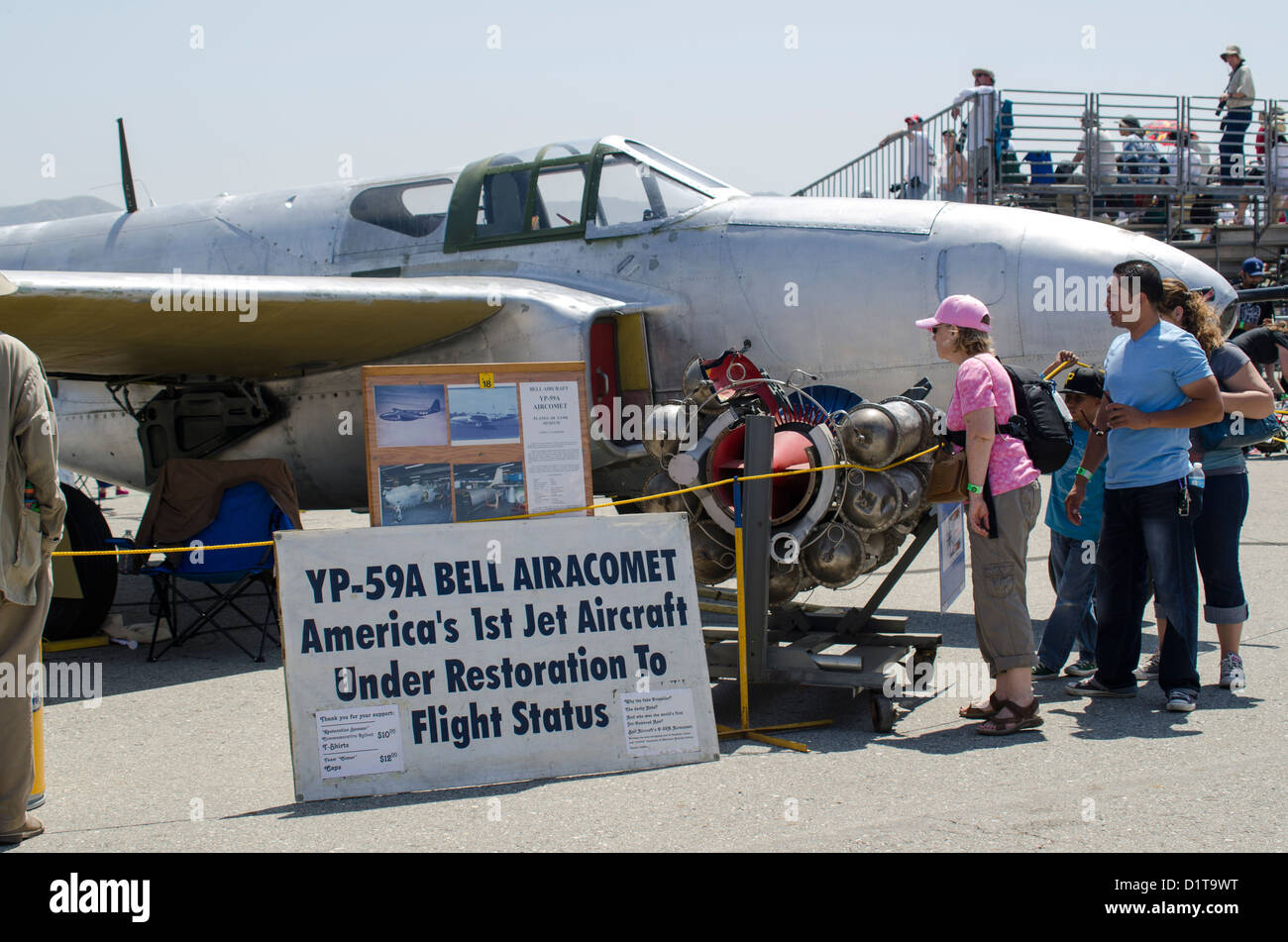 Un affichage à l'air Planes of Fame Museum, au cours de l'Air Show Chino, Chino, Californie, USA Banque D'Images