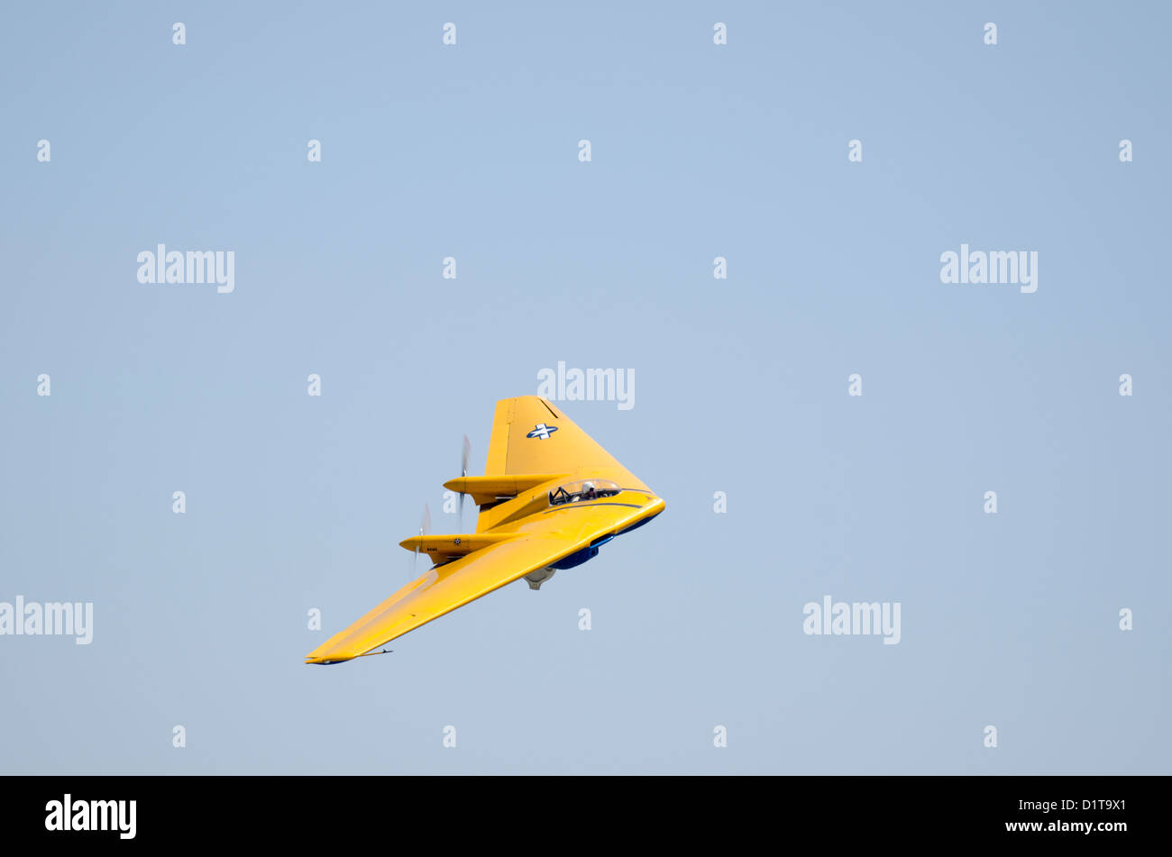 Northrop N9Mo aile volante, le dernier survivant de ce WW II prototype, basé à l'musée Planes of Fame, Chino, Californie, USA Banque D'Images