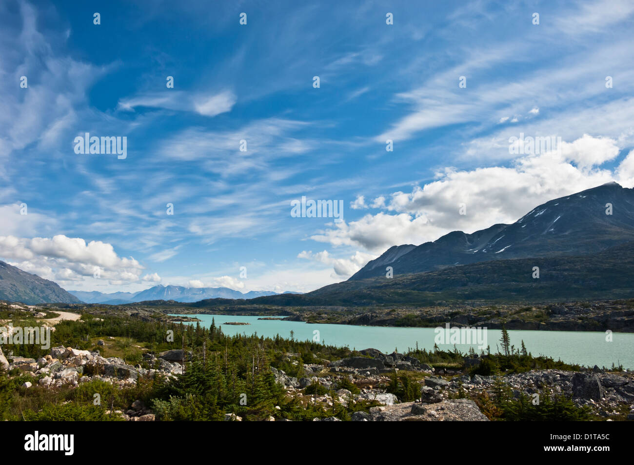 Paysage alpin près de White Pass, British Columbia, Canada Banque D'Images