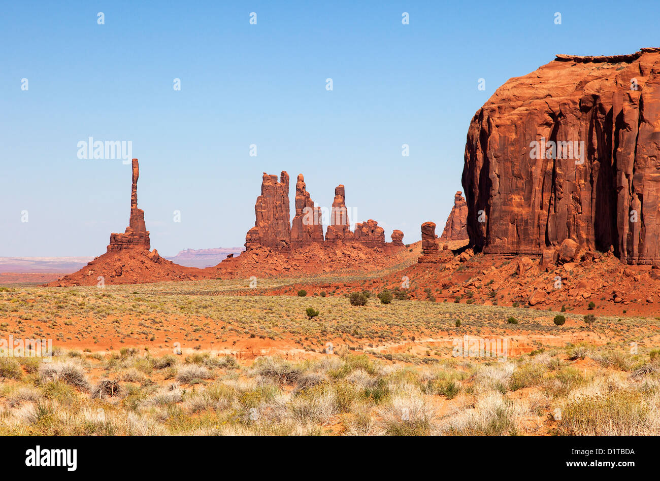 Totem, Monument Valley, Arizona, USA Banque D'Images