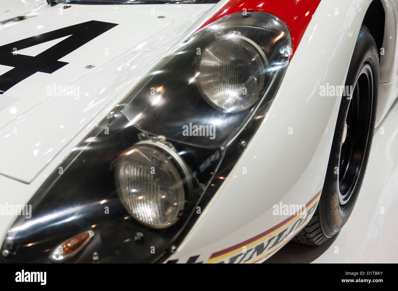 Détail de Porsche 908 voitures de course historiques des années 1960 Banque D'Images