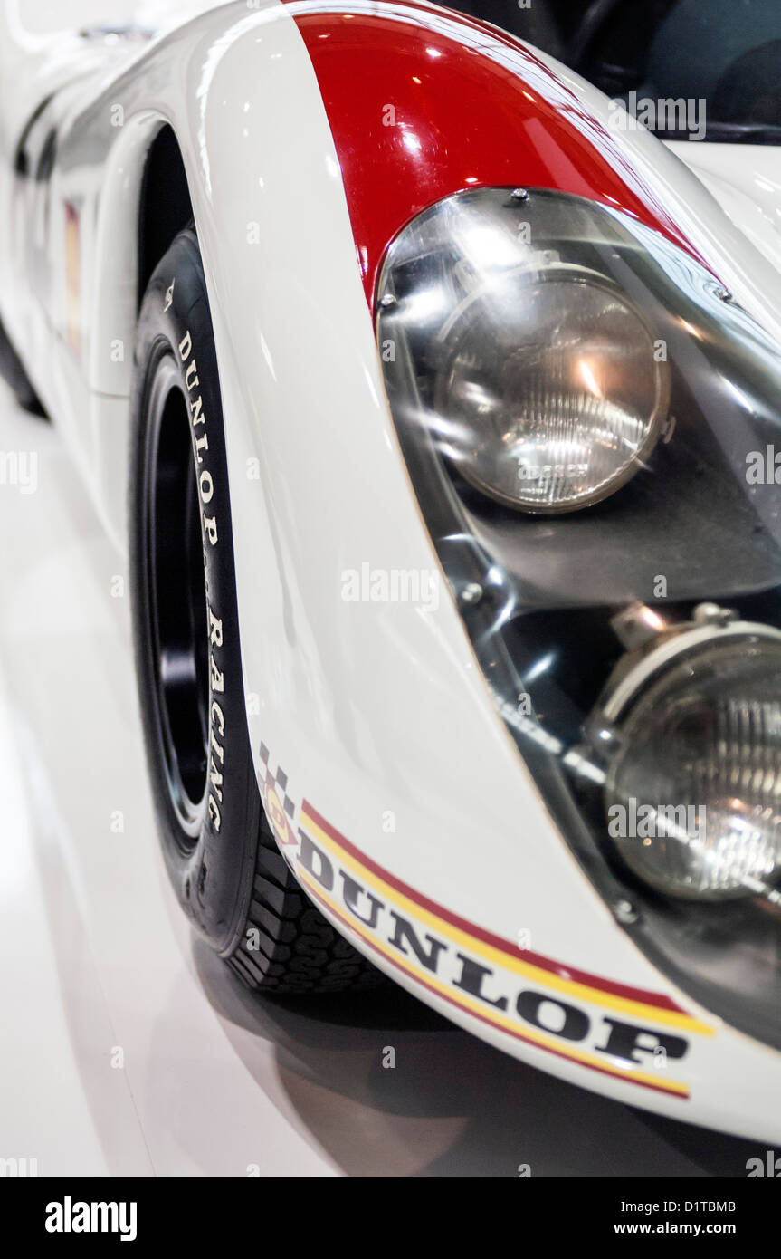 Détail de Porsche 908 voitures de course historiques des années 1960 Banque D'Images