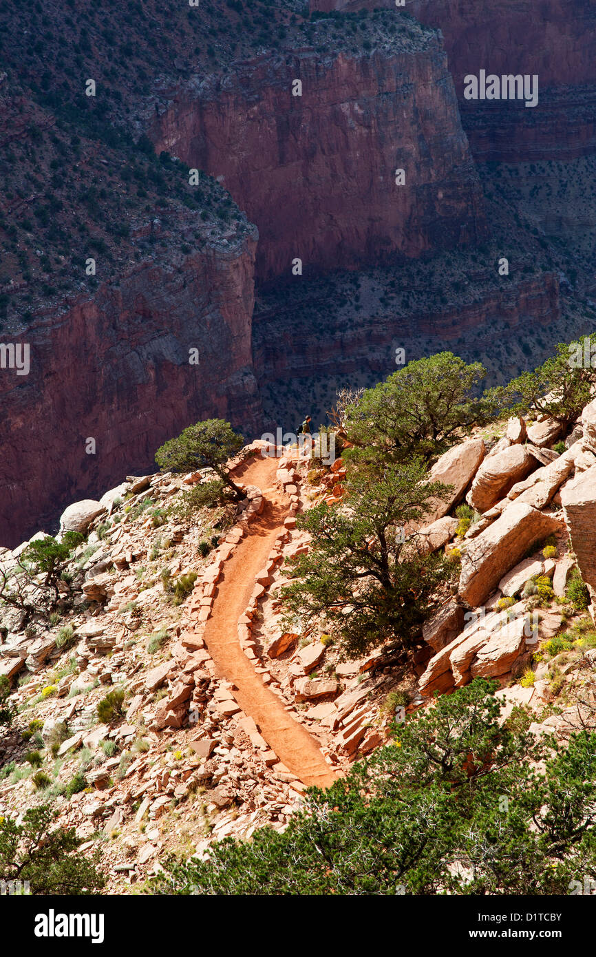 Randonnée Grand Canyon NP, Arizona USA Banque D'Images