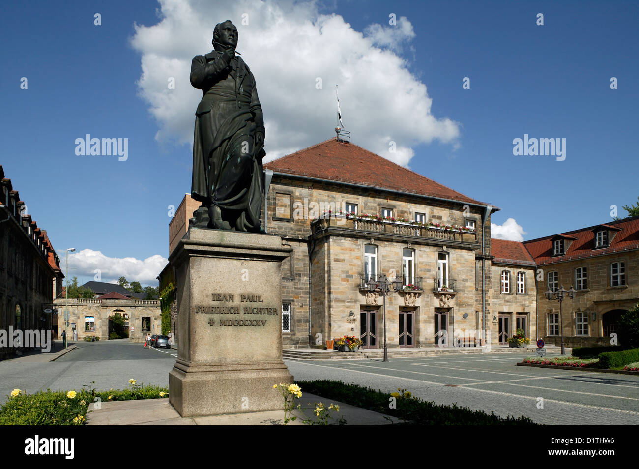 Bayreuth, Allemagne, le monument de l'écrivain allemand Jean Paul Banque D'Images