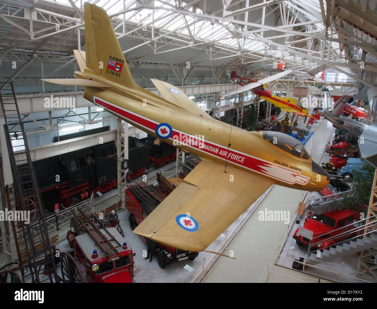 Technik Museum Speyer...F86 Sabre de l'Aviation royale du Canada Banque D'Images