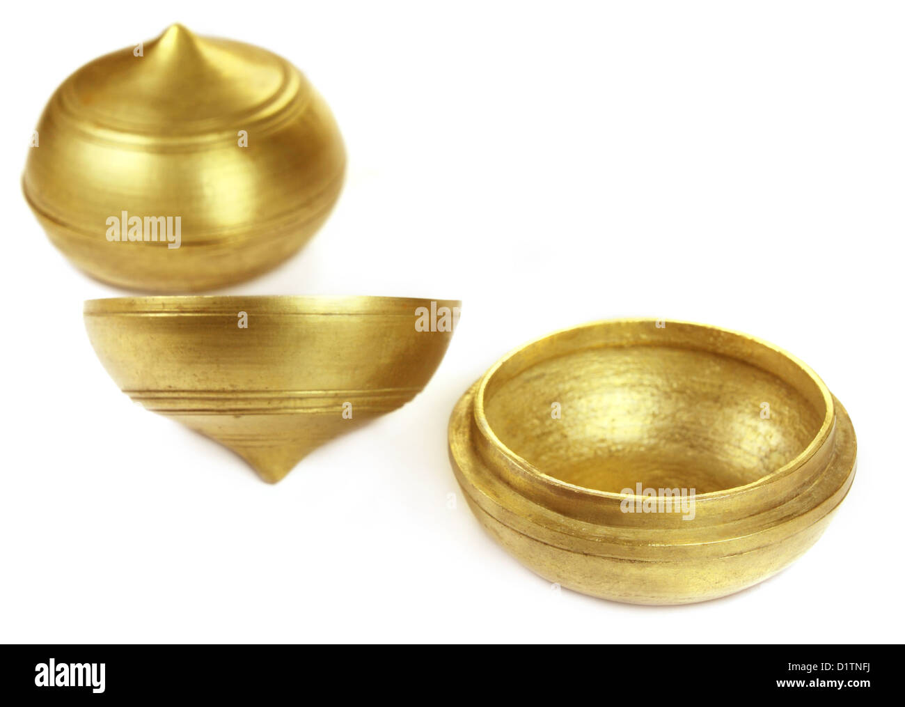 Pot en laiton indiens anciens Banque D'Images